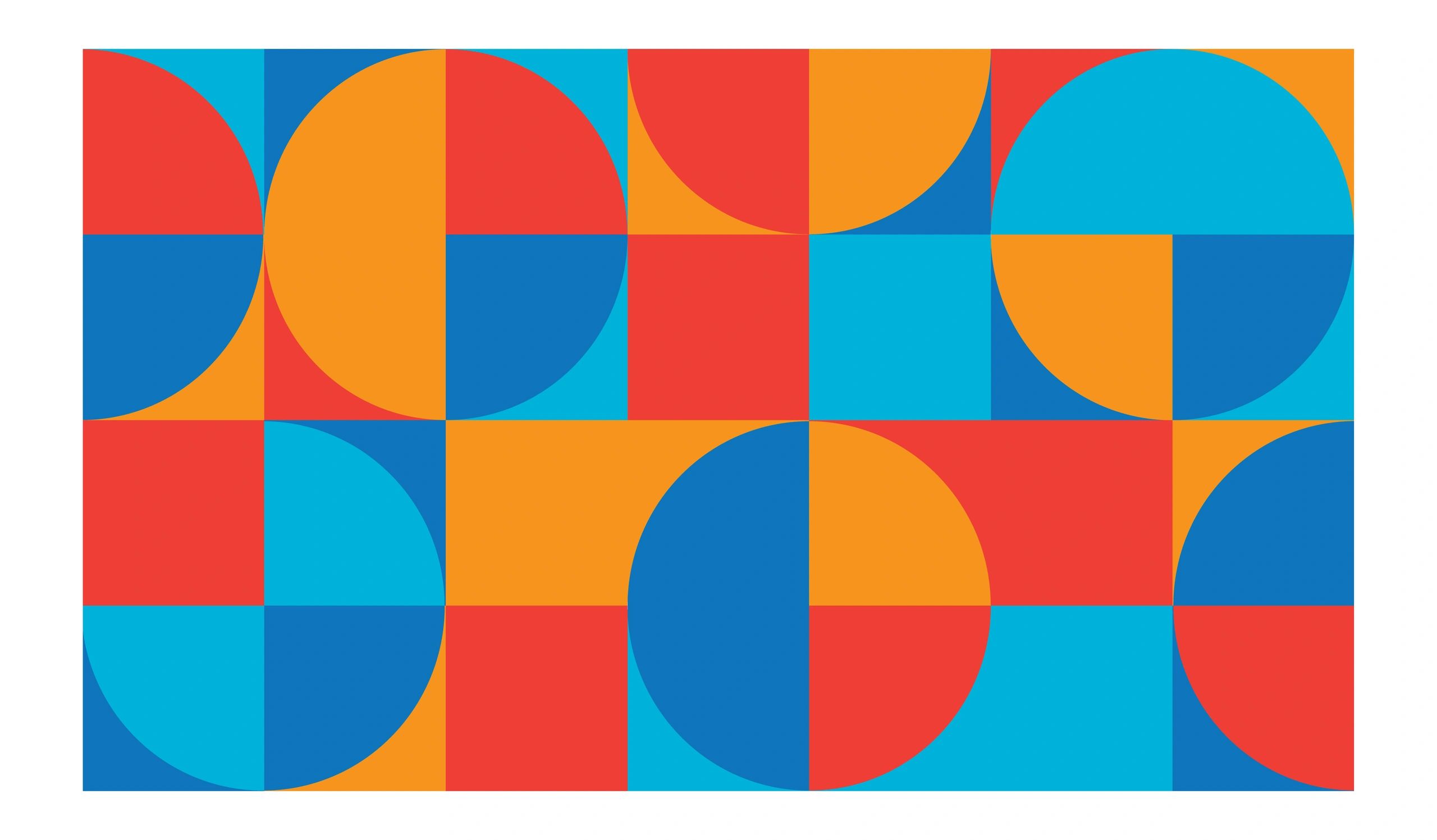 Abstract geometric pattern representing figure sequences and visual reasoning